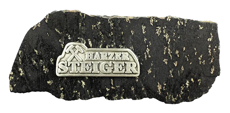 Stone with metal plaque Harzer Steiger