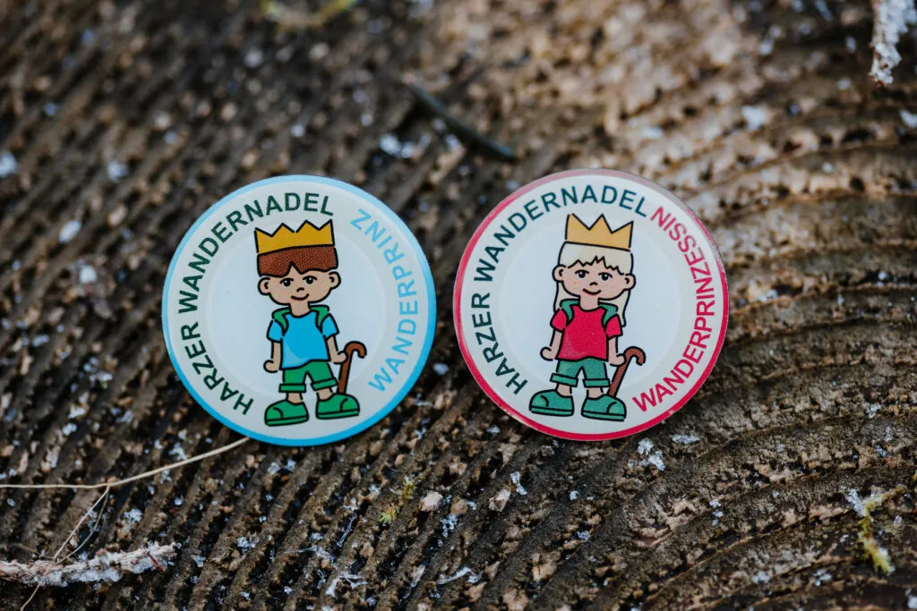 Harzer Wandernadel badge hiking prince and princess
